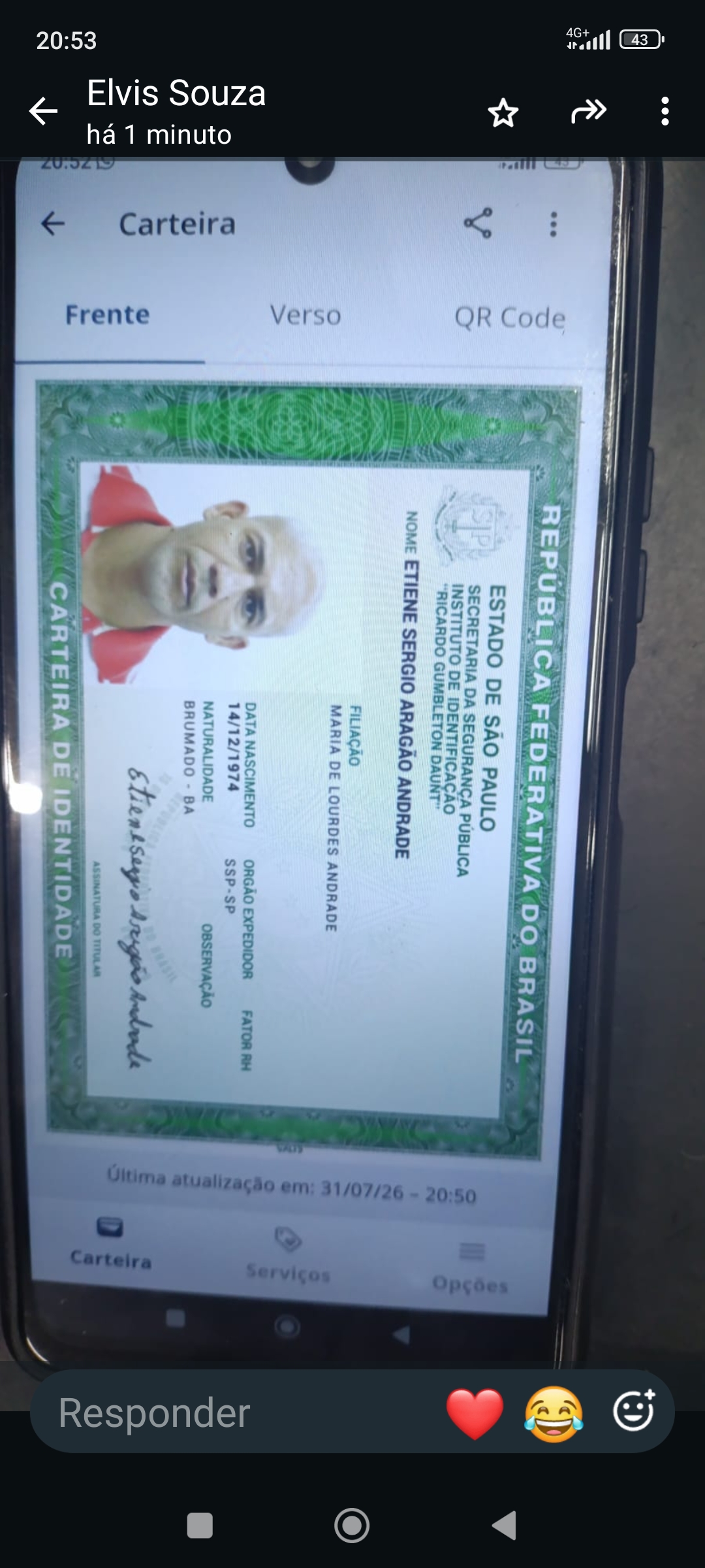 Foto de Etiene Sérgio Aragão Andrade